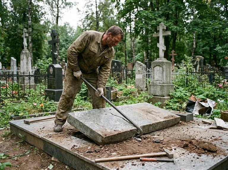 Демонтаж гранитной плитки и мощения участка в Ульяновске