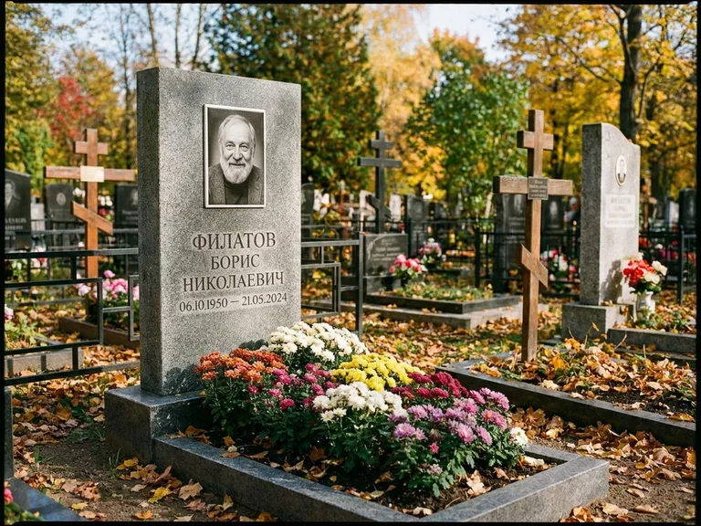 Керамический портрет с цветником в Ульяновске