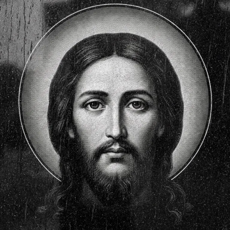 Эскиз иконы: «Моление о чаше» (полутон) — сюжетная композиция, гравировка на памятник в Ульяновске