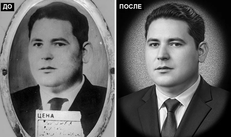 Ретушь фото на памятник — реставрация фотографии: до и после в Ульяновске