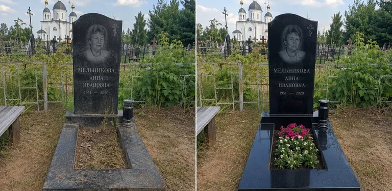Мойка фигурного памятника до и после в Ульяновске