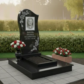 Вертикальный гранитный памятник для мемориала - ПН124