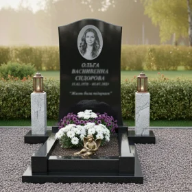 Гранитный вертикальный памятник для мемориала - ПН126