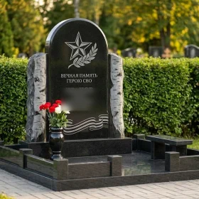 Мемориальный комплекс Гранитный светский вертикальный - ПН407