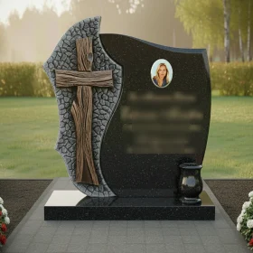 Комбинированный вертикальный памятник - ПН624
