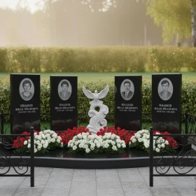 Гранитный или мраморный элитный памятник ПН675 - ПН675