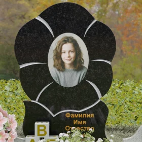 Гранитный светский вертикальный памятник на одного - П233