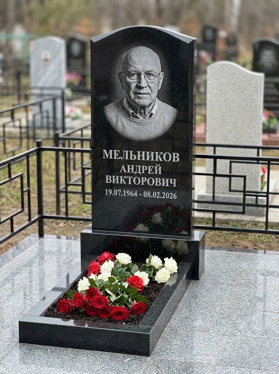 Портрет на памятнике в Ульяновске — Мелкое лицо с общего фото — портрет под гравировку