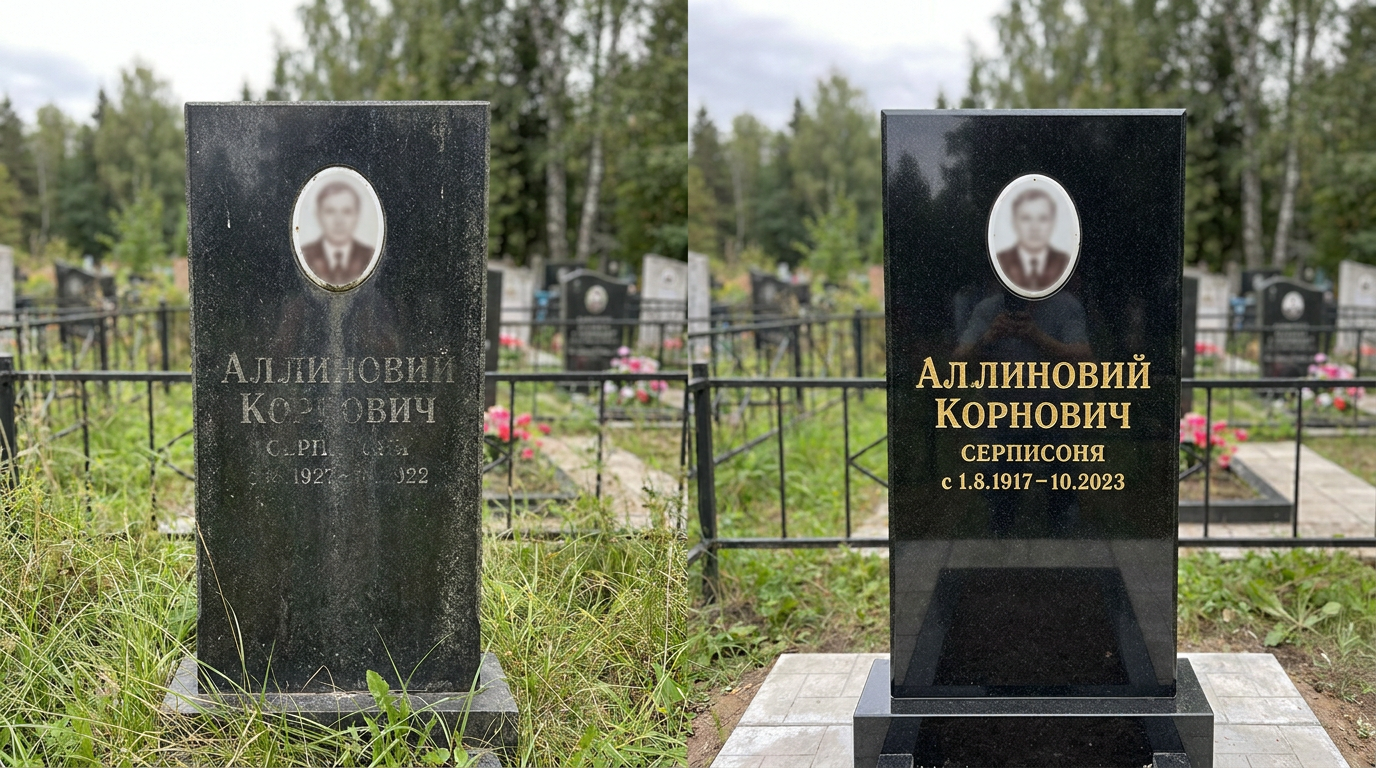 Реставрация памятника в Ульяновске — пример 2