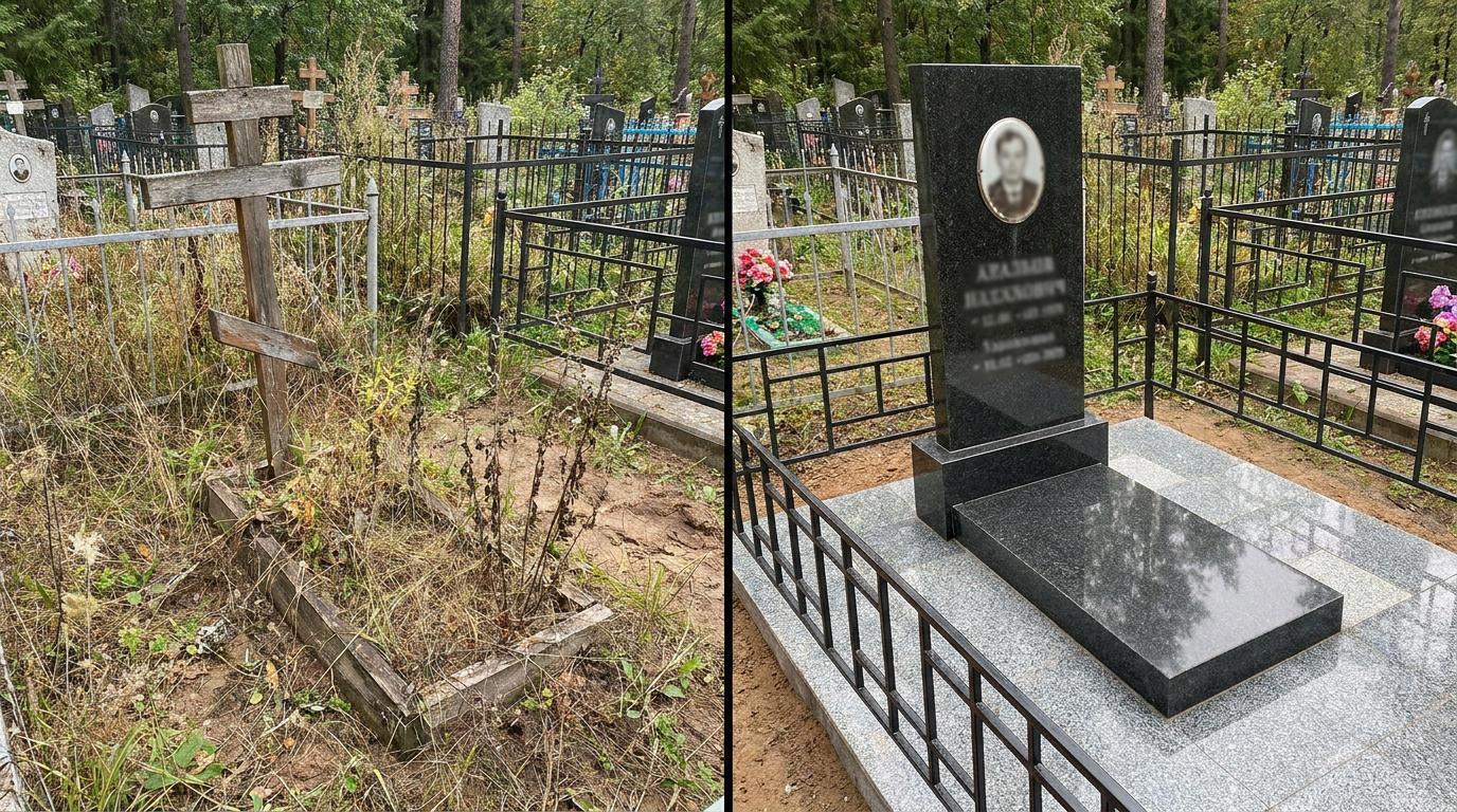 Установка памятника в Ульяновске — пример 1