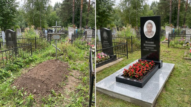 Установка памятника в Ульяновске — пример 2